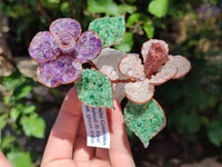 Hand Made Gemstone Double Rose Large - Sold Per Piece - From South Africa - Toprock Gemstones and Minerals