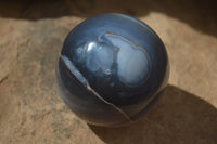 Polished Banded Agate Spheres  x 2 From West Coast, Madagascar - Toprock Gemstones and Minerals