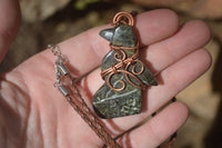 Polished Copper Wire Wrapped Leopardstone Eagle Pendants  x 6 From Zimbabwe - Toprock Gemstones and Minerals