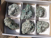 Natural Rare Emerald Mica In Matrix Cobbed Specimens x 6 From Mutoko, Zimbabwe - Toprock Gemstones and Minerals