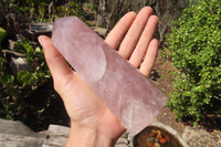 Polished Large Rose Quartz Point x 1 From Madagascar - Toprock Gemstones and Minerals