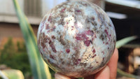 Polished Rubellite Pink Tourmaline Spheres x 4 From Madagascar - Toprock Gemstones and Minerals