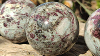 Polished Rubellite Pink Tourmaline Spheres x 4 From Madagascar - Toprock Gemstones and Minerals
