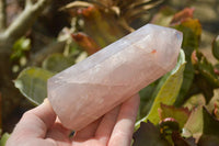 Polished Gemmy Rose Quartz Points x 4 From Madagascar - Toprock Gemstones and Minerals