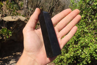 Polished Black Basalt Points  x 6 From Antsirabe, Madagascar - Toprock Gemstones and Minerals