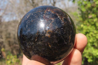 Polished Rare Iolite Spheres x 3 From Ambatofinandrahana, Madagascar - Toprock Gemstones and Minerals