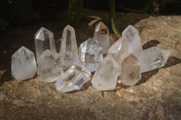 Polished Clear Quartz Crystal Points x 12 From Madagascar - Toprock Gemstones and Minerals