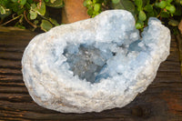 Natural Blue Celestite Geode Specimen  x 1 From Sakoany, Madagascar - Toprock Gemstones and Minerals