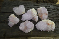 Natural Spirit Amethyst Cactus Quartz Clusters x 6 From Boekenhouthoek, South Africa - Toprock Gemstones and Minerals