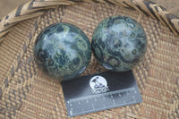 Polished Stromatolite Spheres  x 4 From Katsepy, Madagascar - Toprock Gemstones and Minerals