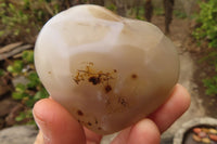 Polished Agate Hearts x 6 From Madagascar - Toprock Gemstones and Minerals