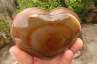 Polished Agate Hearts x 6 From Madagascar - Toprock Gemstones and Minerals