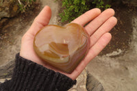 Polished Agate Hearts x 6 From Madagascar - Toprock Gemstones and Minerals