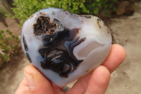 Polished Agate Hearts x 6 From Madagascar - Toprock Gemstones and Minerals