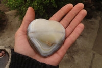 Polished Agate Hearts x 6 From Madagascar - Toprock Gemstones and Minerals