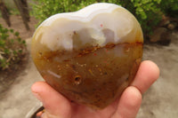 Polished Agate Hearts x 6 From Madagascar - Toprock Gemstones and Minerals