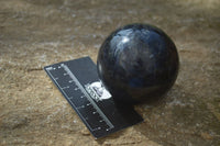 Polished Rare Iolite Spheres x 4 From Ambatofinandrahana, Madagascar - Toprock Gemstones and Minerals