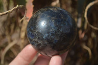 Polished Rare Iolite Spheres x 4 From Ambatofinandrahana, Madagascar - Toprock Gemstones and Minerals