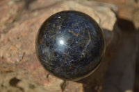 Polished Rare Iolite Spheres x 4 From Ambatofinandrahana, Madagascar - Toprock Gemstones and Minerals