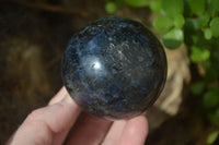 Polished Rare Iolite Spheres x 4 From Ambatofinandrahana, Madagascar - Toprock Gemstones and Minerals