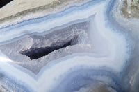 Polished Blue Lace Agate Standing Free Forms x 1 From Nsanje, Malawi - Toprock Gemstones and Minerals