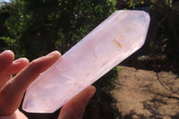 Polished Rose Quartz Points x 6 From Madagascar - Toprock Gemstones and Minerals