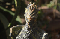 Polished Leopard Stone Welsh Dragon Carving x 1 From Zimbabwe - Toprock Gemstones and Minerals