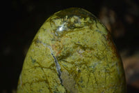 Polished Green Opal Standing Free Forms x 2 From Madagascar - Toprock Gemstones and Minerals