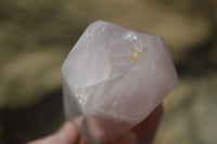 Polished Rose Quartz Points x 3 From Madagascar - Toprock Gemstones and Minerals