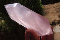Polished Rose Quartz Crystals x 3 From Madagascar - Toprock Gemstones and Minerals