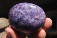 Polished Lepidolite Galet / Palm Stones x 6 From Zimbabwe - Toprock Gemstones and Minerals