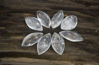 Polished Clear Quartz "Angel Tears" Pendant Pieces x 20 From Madagascar - Toprock Gemstones and Minerals