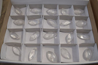 Polished Clear Quartz "Angel Tears" Pendant Pieces x 20 From Madagascar - Toprock Gemstones and Minerals