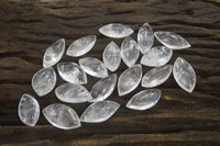 Polished Clear Quartz "Angel Tears" Pendant Pieces x 20 From Madagascar - Toprock Gemstones and Minerals