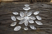 Polished Clear Quartz "Angel Tears" Pendant Pieces x 20 From Madagascar - Toprock Gemstones and Minerals