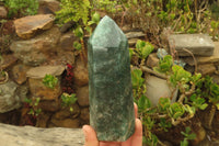 Polished Fuchsite Quartz Prism x 1 From Madagascar - Toprock Gemstones and Minerals