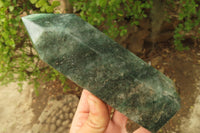 Polished Fuchsite Quartz Prism x 1 From Madagascar - Toprock Gemstones and Minerals