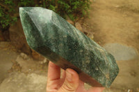 Polished Fuchsite Quartz Prism x 1 From Madagascar - Toprock Gemstones and Minerals