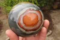 Polished Polychrome Jasper Spheres x 3 From Mahajanga, Madagascar - Toprock Gemstones and Minerals