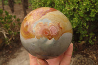 Polished Polychrome Jasper Spheres x 2 From Madagascar - Toprock Gemstones and Minerals
