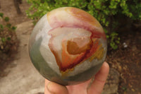 Polished Polychrome Jasper Spheres x 2 From Madagascar - Toprock Gemstones and Minerals