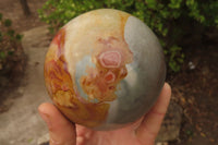 Polished Polychrome Jasper Spheres x 2 From Madagascar - Toprock Gemstones and Minerals