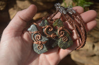 Polished Ancient Eagle Copper Wire Wrapped Pendants x 6 From Zimbabwe - Toprock Gemstones and Minerals
