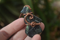 Polished Ancient Eagle Copper Wire Wrapped Pendants x 6 From Zimbabwe - Toprock Gemstones and Minerals