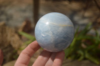 Polished Blue Calcite Sphere-Balls x 4 From Madagascar - Toprock Gemstones and Minerals