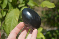 Polished Black Basalt Points & Eggs x 6 From Antsirabe, Madagascar - Toprock Gemstones and Minerals