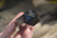 Polished Black Basalt Points & Eggs x 6 From Antsirabe, Madagascar - Toprock Gemstones and Minerals