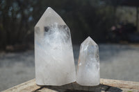 Polished Clear Quartz Points x 4 From Madagascar - Toprock Gemstones and Minerals