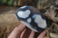 Polished Orca Agate Standing Free Forms x 3 From Madagascar - Toprock Gemstones and Minerals