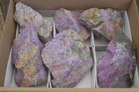 Natural Stichtite & Serpentine Specimens x 6 From Barberton, South Africa - Toprock Gemstones and Minerals